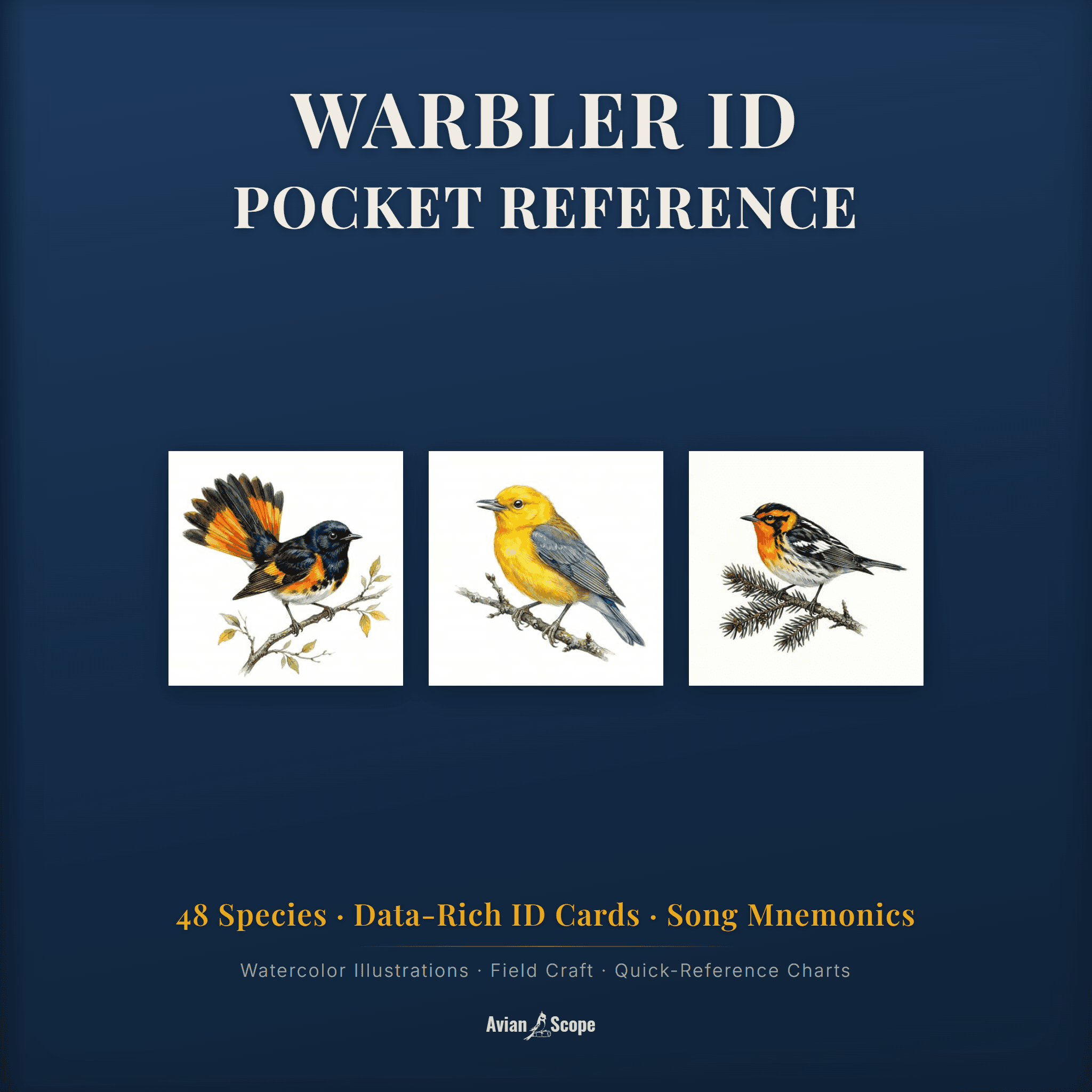 Warbler ID Pocket Reference cover